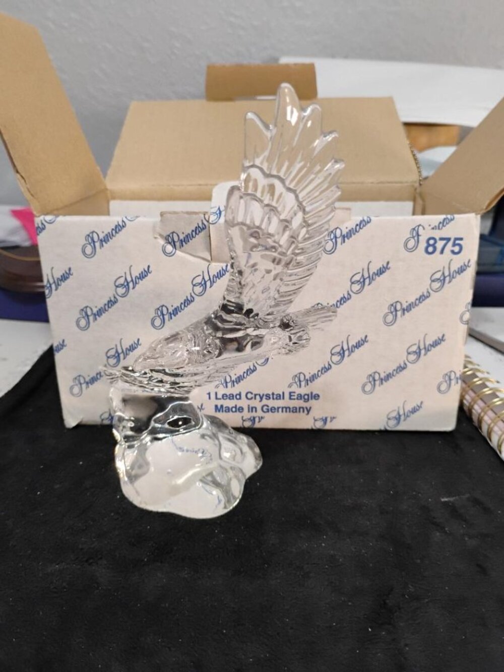 Princess House Lead Crystal Wonders of the Wild - Eagle Figurine NIB